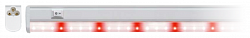 Светильник для раст.светодиод.лин, 560мм, свет-красный+бел,выкл. на корпULI-P18-15W/SPFB IP40 WHITE