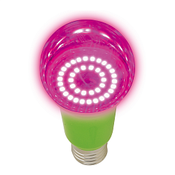Лампа светодиодная для растений. Форма "A", прозрачная LED-A60-15W/SPSB/E27/CL PLP30GR