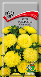 Астра (однолетняя) низкорослая Жёлтый ковер "ПОИСК" (ЦВ) ("1) 0,2гр.