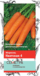 Морковь Нантская 4 "ПОИСК" (Семетра)  2гр.